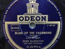 78 RPM RECORD DUKE ELLINGTON BLUES VAGABOND & SYNC. SHUFFLE 1929 GERMAN ODEON E+
