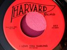 THE APOLLOS - I Love You Darling / Bandstand Baby - 45 rpm - Harvard 803