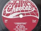 EL RAYS Christine, Darling I Know CHECKER 78 RPM r&b doo wop record HEAR