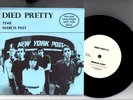 Died Pretty  rare promo 7” March Past / Time 1991 Radio Birdman