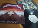 Metallica - Master Of Puppets RARE Vinyl Lp US Press Elektra white labels 1986