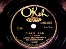 Rare Early LOUIS ARMSTRONG - OKEH ELECTRIC  8800 - TIGER RAG -