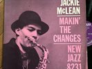 Jackie McLean Makin’ The Changes Plays EX  DG RVG Prestige New Jazz lp