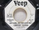 NORTHERN SOUL TIMOTHY WILSON VEEP 1213 HEY GIRL DO YOU LOVE ME COME ON HOME WLP