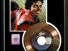 MICHAEL JACKSON THRILLER 45 RPM GOLD RECORD RARE W-AUTOGRAPH PRINTED SIGNED