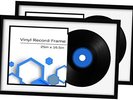 Vinyl Record Frame Album Frame for Frame Made to Display 2Pack Black Bottom Mat
