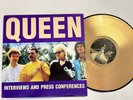 Queen - Interviews and Press Conferences 12” Gold Vinyl Picture Disc UK EXC