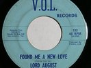 LORD AUGUST Found Me A New Love 45 RARE TX NORTHERN SOUL GARAGE Augie Meyers mp3