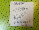 Renato Zero adesivo sul retro di autografato di Dino SARTI RARO anni 70