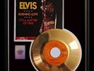 ELVIS PRESLEY BURNING LOVE 45 RPM GOLD RECORD FRAME NON RIAA AWARD RARE