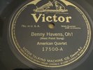 Victor 78 RPM American Quartet - Benny Havens Oh / Army Blue 17500 E West Point