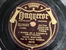 78rpm western Conqueror Patsy Montana-(I wanna be a cowboy's sweetheart) 8575