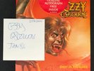 OZZY OSBOURNE ‎– Shot In The Dark LIMITED EDITION signed AUTOGRAPHED 45 superb
