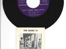 GARAGE PUNK FUZZ 45 w/ PHOTO- MARK IV - DONT WANT YOUR LOVIN - HEAR- GIANTSTAR