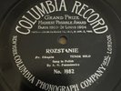 Early One Sided Columbia 78 RPM Alexandri Panasiewicz - Rozstanie 1982 E- POLISH