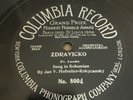 Early One Sided Columbia 78 RPM Jan V Hofreiter Rokycansky 8004 E Bohemian