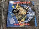 IRON MAIDEN NO PRAYER FOR THE DYING RED VINYL SHRINK HYPE STICKER