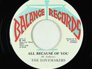 Modern Soul Funk 45 - Lovemakers - All Because Of You - Balance VG+