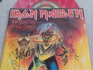 Iron Maiden Fully Signed Autographed Sleeve The Number Of The Beast Red Vinyl