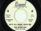 Northern Soul 45 - Mirettes - He's All Right With Me - Mirwood VG+