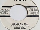 Little Lisa   -   Hang On Bill     -   V.I. P.  WHITE DEMO  -    60's Motown 45
