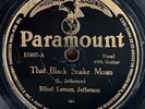 BLIND LEMON JEFFERSON - That Black Snake Moan PARAMOUNT COUNTRY BLUES 78 RARE