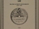 Blind Lemon Jefferson 1925-1929 Blues Vinyl NM/NM