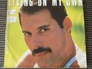 Freddie Mercury: Living On My Own: Rare 1-sided 7” vinyl promo single 1985 Spain