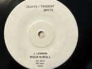 VERY RARE PROMO ONLY ROCK N ROLL LP JOHN LENNON QUAYE TRIDENT SPOTS ONE SIDED 45