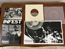 INFEST - Self Titled / Machismo 7inch on CLEAR VINYL #ed of 100 CROSSED OUT PUNK
