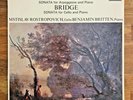 SCHUBERT / BRIDGE Sonata - ROSTROPOVICH / BRITTEN LP 1970 Decca SXL 6426 ED.1 NM