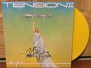 KYLIE MINOGUE SIGNED TENSION II YELLOW VINYL LP ROUGH TRADE NY 10/18 +PROOF PIC