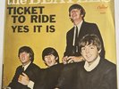 THE BEATLES Ticket To Ride /Yes It Is Capital 5407 45rpm W/PS East Coast NM