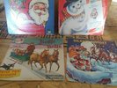 Vintage  4 Peter Pan Records FROSTY THE SNOWMAN Jingle Bells Silent Night +1