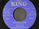 MOON MULLICAN: seven nights to rock / honolulu rock-a roll-a KING 7
