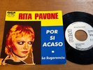 RITA PAVONE Por Si Acaso 1973 MEXICO 7” PROMO 45 Pop Vocal Chanson