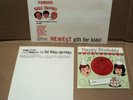 Three Stooges Happy Birthday GARY Record, Promotion Envelope + Letterhead 1961