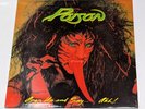 Poison Open Up And Say Ahh ORIGINAL '88 Press, Lyrics VG+/VG++ Hair Metal