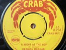 Derrick Morgan - A Night At The Hop - Vinyl Record 7” Single - CRAB 44 - VG-