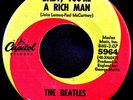 Beatles 45 1967 Capitol Baby, You’re a Rich Man WITH COMMA, EX and SCARCE