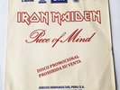 IRON MAIDEN Piece of Mind LP Promo Peeruvian Rare