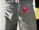 The Rolling Stones Sticky Fingers Shrink W Hype Tongue Sticker 1970s Vintage LP