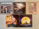 JACKSON BROWNE  --  Library of  ( 5 )  MAJOR HIT VINYL ALBUMS  --  VG+ or Better