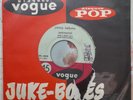 RARE SP JUKE-BOX JOHNNY HALLYDAY.VOGUE 45-825.POCHETTE ORIGINALE JUKE-BOX.