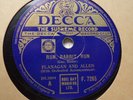 Flanagan & Allen 78 Record Grade E- 