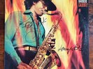 GATO BARBIERI - Caliente  - A&M - Autographed Signed JAZZ LP Lenny White