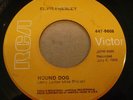 RARE ELVIS PRESLEY GOLDEN STANDARD ORANGE LABEL- HOUND DOG-RCA 447-0608
