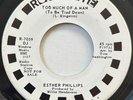 Esther Phillips Too Much Of A Man / Nobody But You Rare Promo Roulette Soul 45