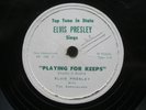 ELVIS PRESLEY 78 RPM PLAYING FOR KEEPS / TOO MUCH RARE TOP TUNE IN STATE LABEL