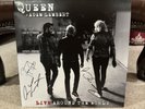 QUEEN Live Around World Vinyl/LP SIGNED by Brian MAY, Roger TAYLOR, Adam LAMBERT
